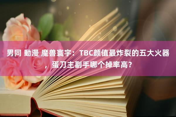 男同 動漫 魔兽寰宇：TBC颜值最炸裂的五大火器，蛋刀主副手哪个掉率高？