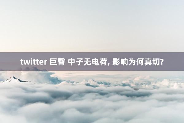 twitter 巨臀 中子无电荷， 影响为何真切?