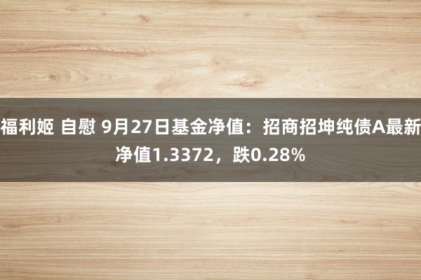 福利姬 自慰 9月27日基金净值：招商招坤纯债A最新净值1.3372，跌0.28%