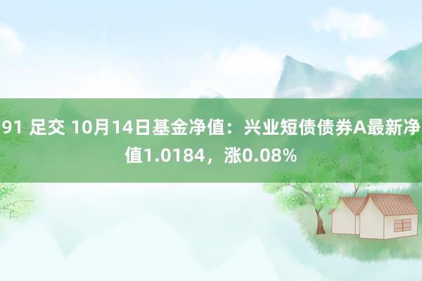 91 足交 10月14日基金净值：兴业短债债券A最新净值1.0184，涨0.08%