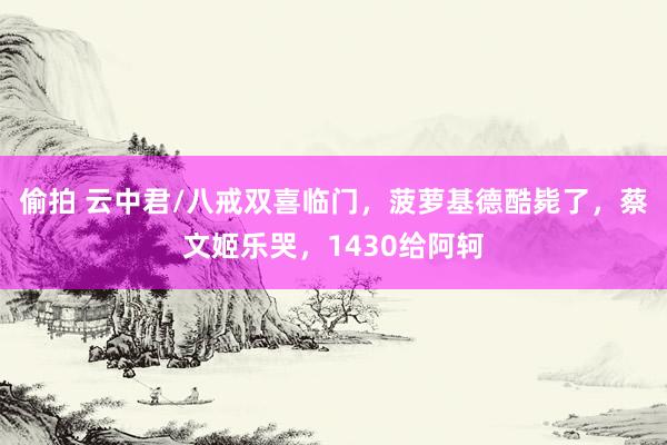 偷拍 云中君/八戒双喜临门，菠萝基德酷毙了，蔡文姬乐哭，1430给阿轲