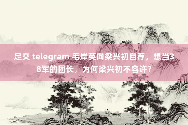 足交 telegram 毛岸英向梁兴初自荐，想当38军的团长，为何梁兴初不容许？