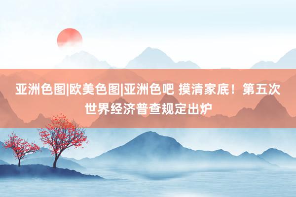 亚洲色图|欧美色图|亚洲色吧 摸清家底！第五次世界经济普查规定出炉